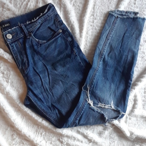 Express Denim - Express Ankle Jeans | Distressed Jeans